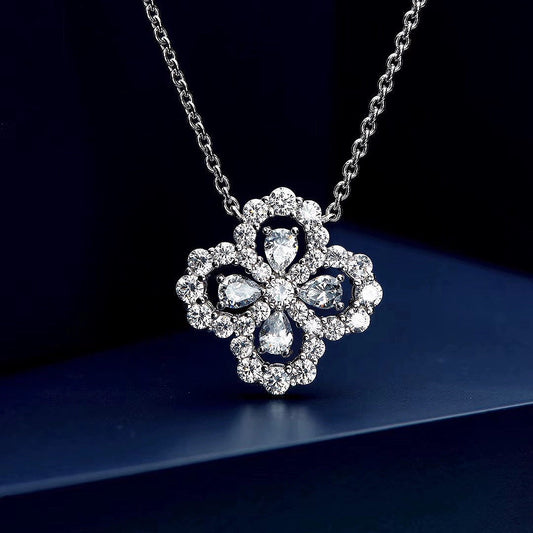 [Elitejewels]LOOP NECKLACE FULL MOTIF DIAMOND COMBINATION