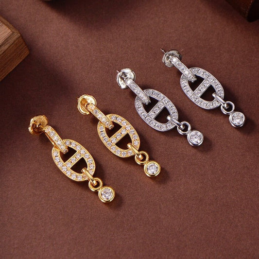[Everoly JW]HM CHAINE DIAMANT OHRRINGE