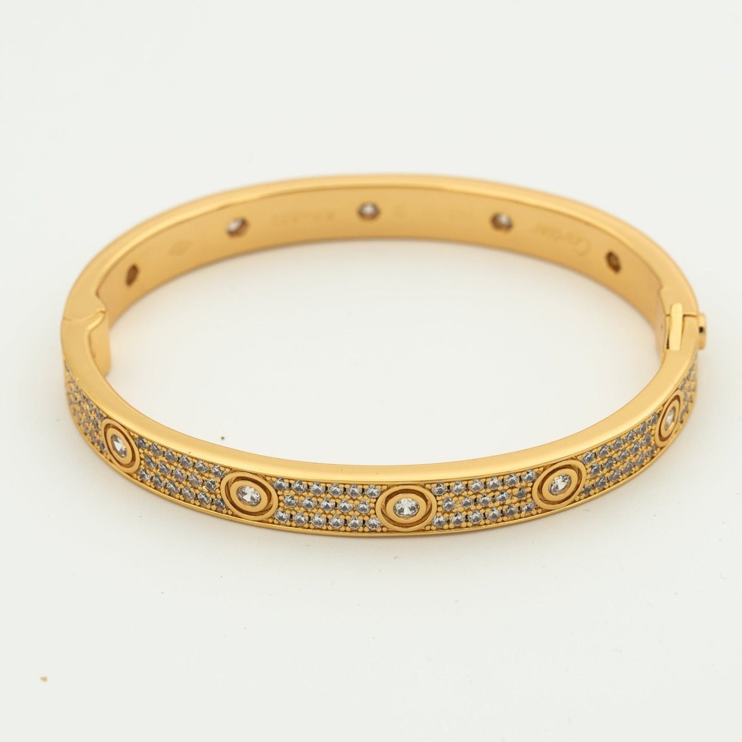 [Everoly JW] LIEBESARMBAND 6,1 MM DIAMANTENBESAMT 10 GROSSE DIAMANTEN