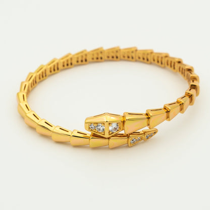 [Elitejewels]SERPENTI BRACELET DIAMONDS PINK GOLD