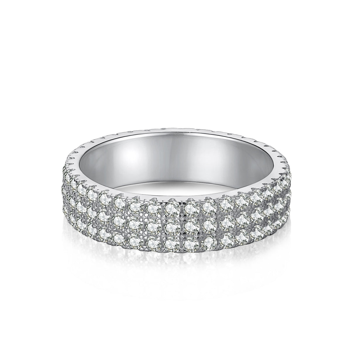 [Everoly JW]Zierlicher Tennisring mit Rundschliff