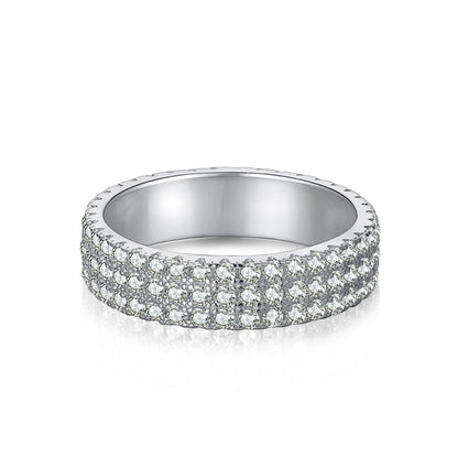 [Everoly JW]Zierlicher Tennisring mit Rundschliff