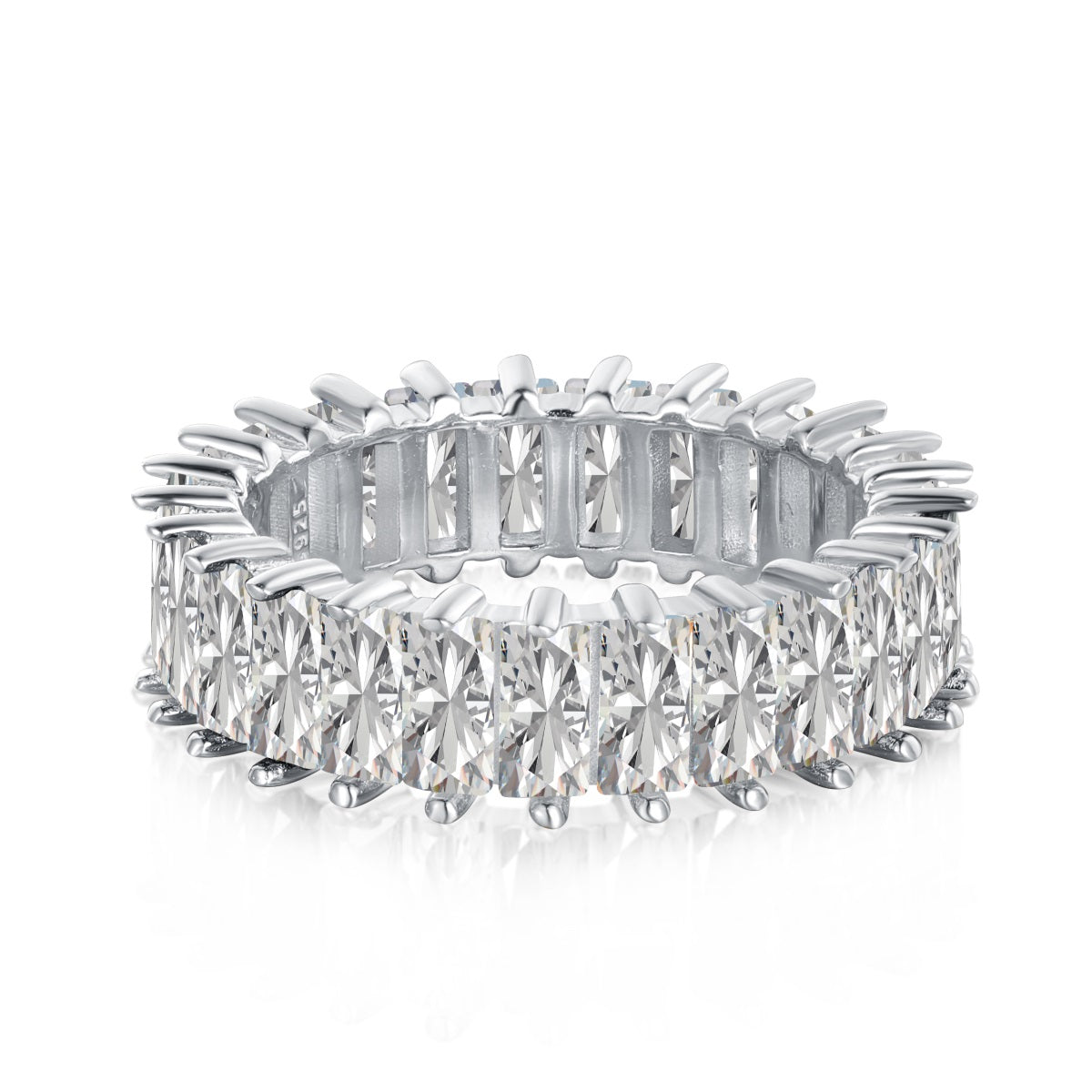 [Everoly JW]Einzigartiger farbenfroher Ring im Radiantschliff