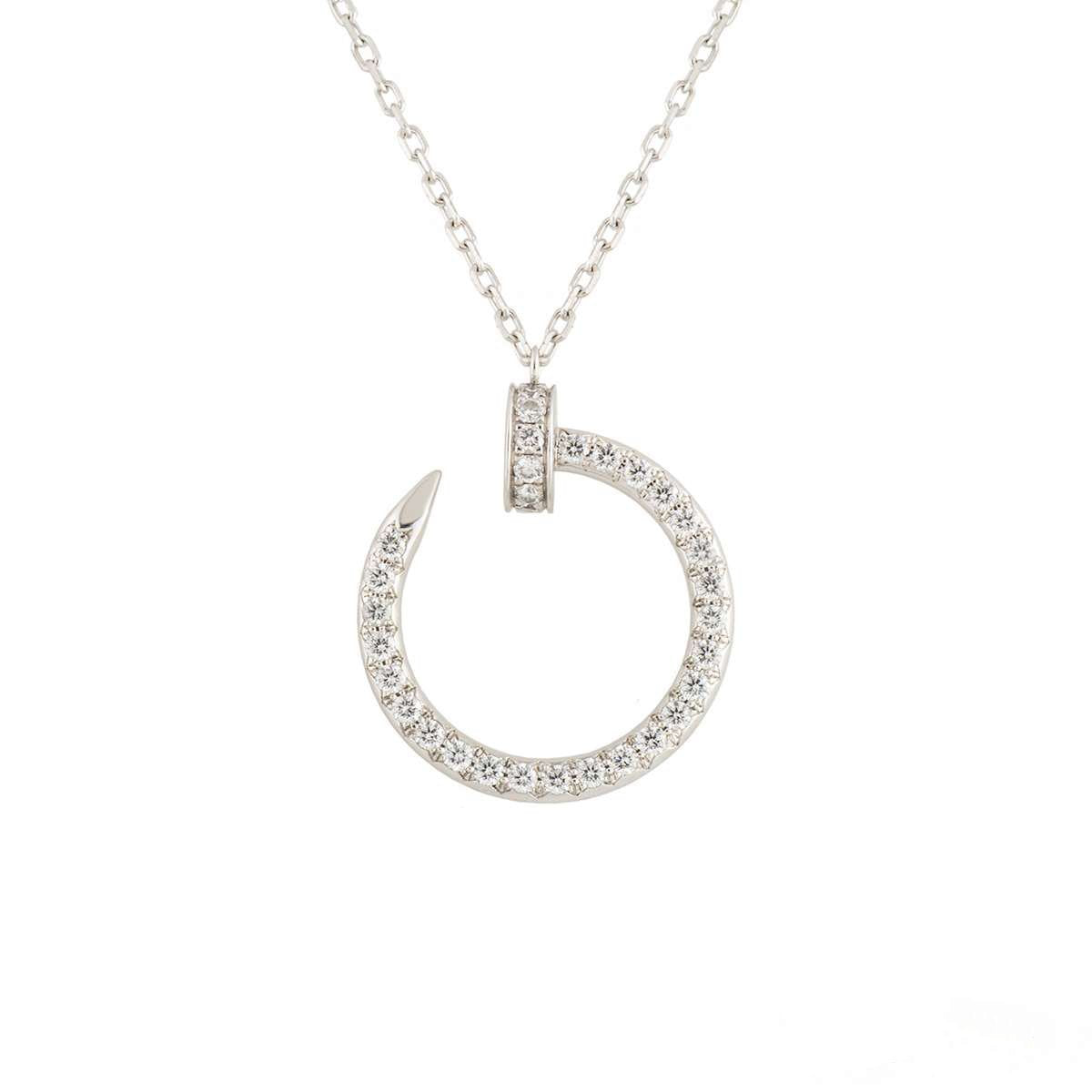 [Elitejewels]JUSTE HALSKETTE SILBER DIAMANTEN 