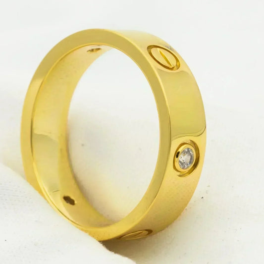 [Everoly JW]ラブリング 5.5mm 3ダイヤモンド ゴールド