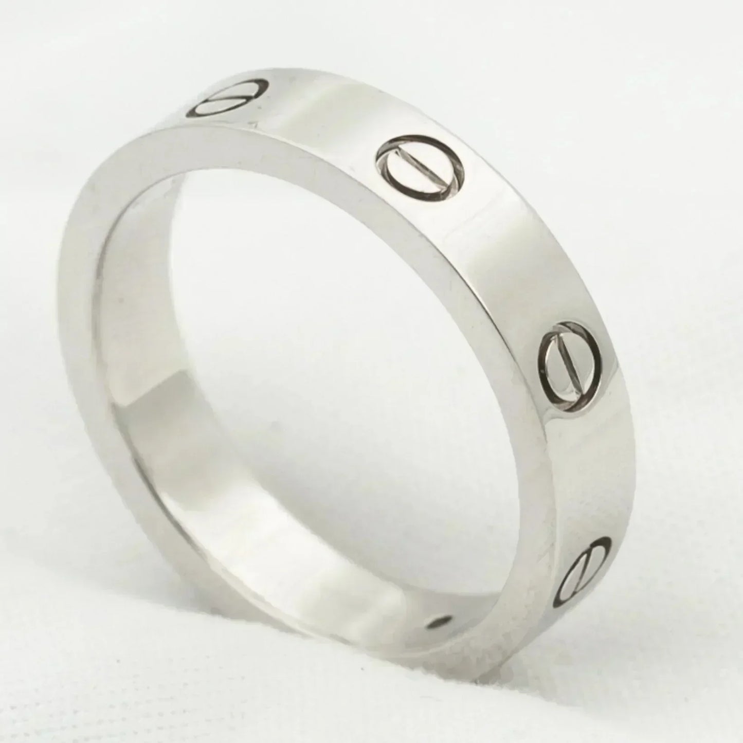 [Elitejewels]LOVE RING 4MM 1 DIAMOND SILVER