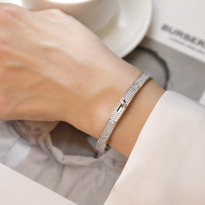 [Everoly JW]KELLY BRACELET DIAMOND PAVED