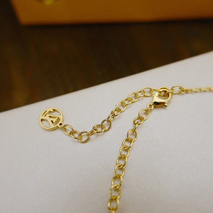 [Elitejewels]BLOOMING SUPPLE NECKLACE BRASS