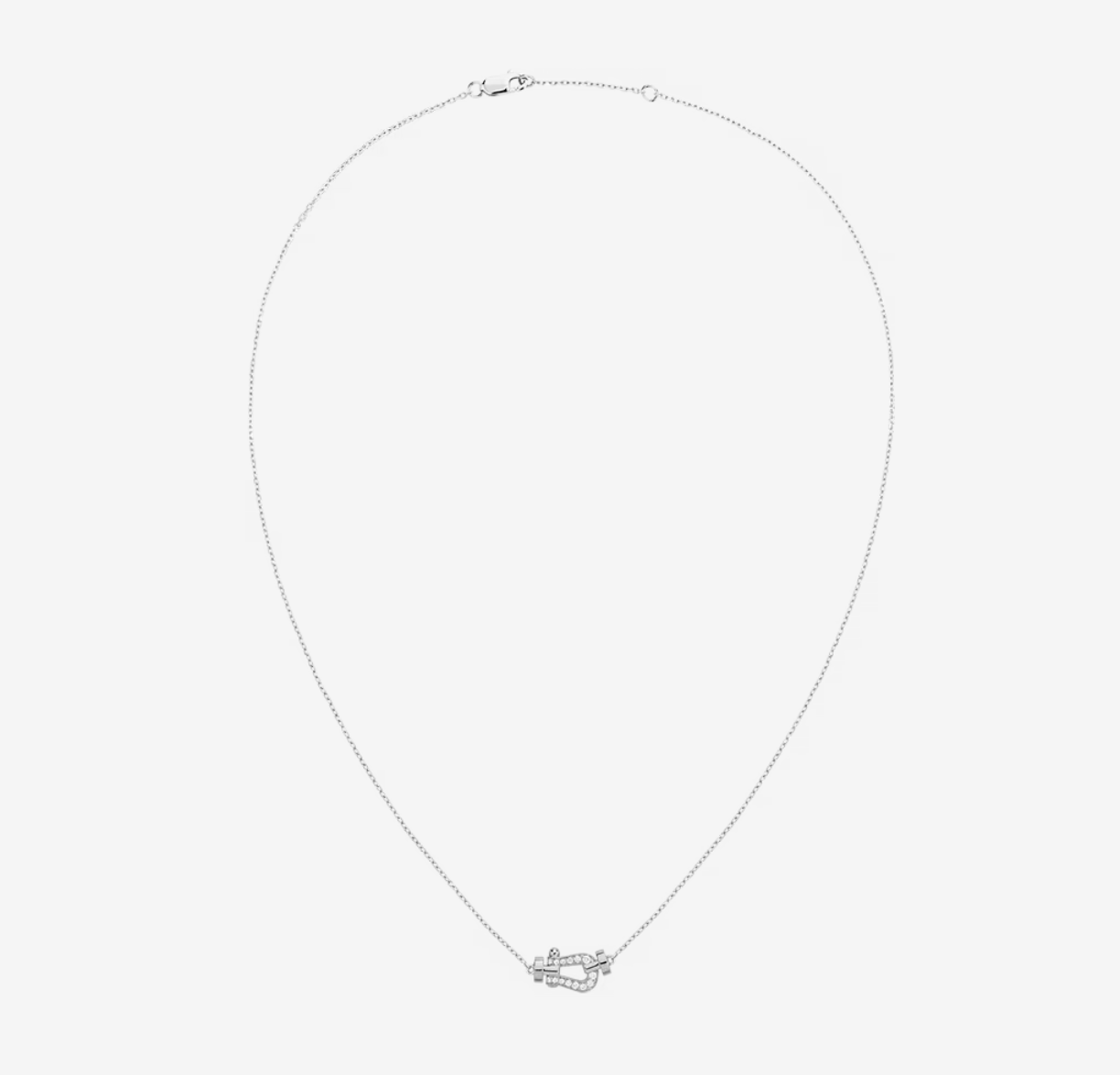 [Elitejewels]FORCE 10 DIAMOND SILVER NECKLACE MINI MODEL