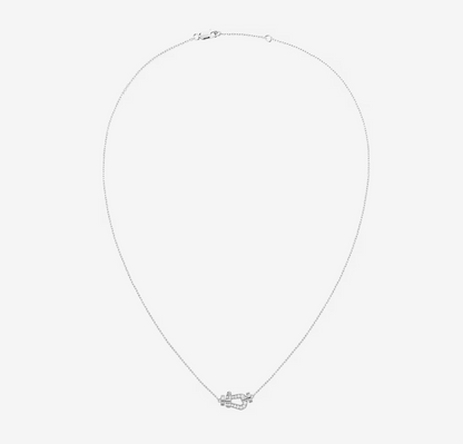 [Elitejewels]FORCE 10 DIAMOND SILVER NECKLACE MINI MODEL