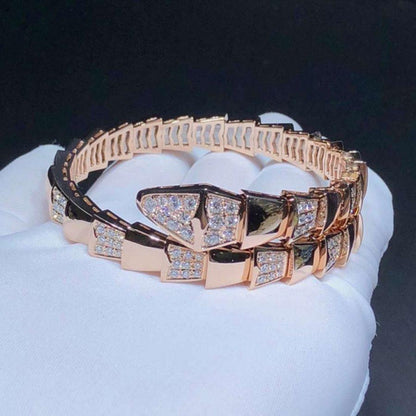 [Elitejewels]SERPENTI BRACELET PINK GOLD DIAMOND