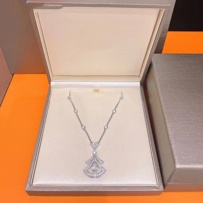 [Elitejewels]DREAM NECKLACE WHITE DIAMOND SILVER