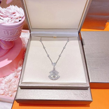 [Elitejewels]DREAM NECKLACE WHITE DIAMOND SILVER