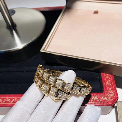 [Elitejewels]SERPENTI BRACELET 8MM GOLD DIAMOND