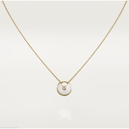 [Elitejewels]AMULETTE ROSE GOLD MOP NECKLACE