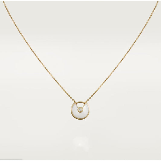 [Elitejewels]AMULETTE ROSE GOLD MOP NECKLACE