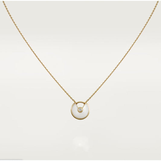 [Everoly JW]AMULETT ROSÉGOLD MOP HALSKETTE