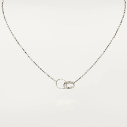 [Everoly JW] LIEBESHALSKETTE ROSA GOLD UND SILBER 