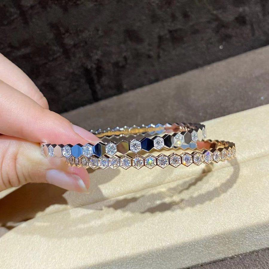 [Everoly JW]BEE LOVE GOLD BRACELET FULL DIAMOND