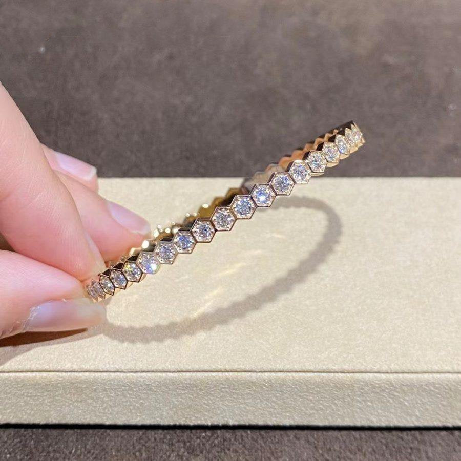 [Everoly JW]BEE LOVE GOLD BRACELET FULL DIAMOND