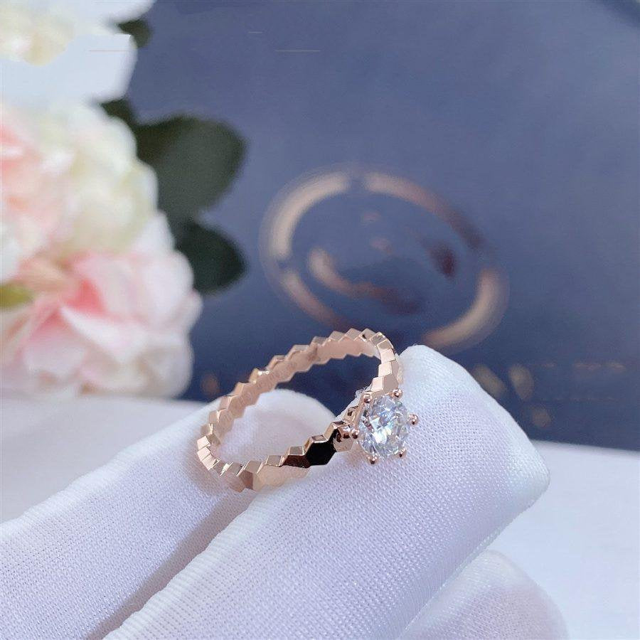 [Everoly JW] BEE LOVE RING ROSA GOLD 1 DIAMANT