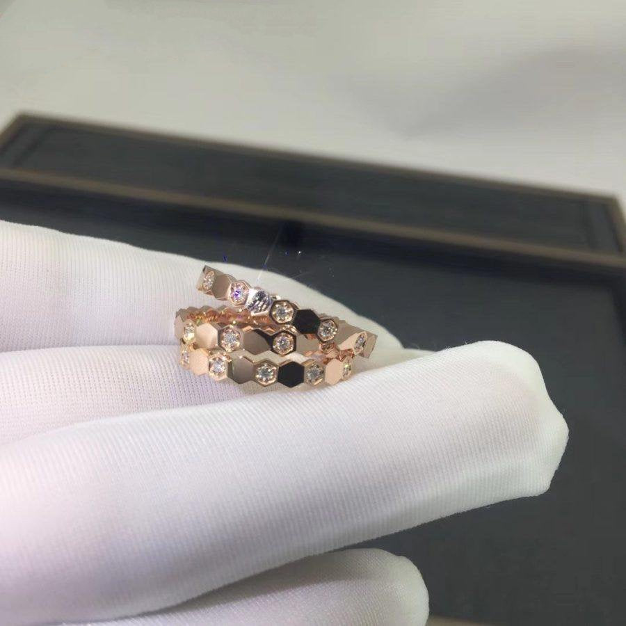 [Everoly JW]BEE LOVE RING PINK GOLD DIAMOND