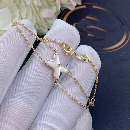 [Everoly JW]JEUX BRACELET WHITE MOP GOLD 1 DIAMOND
