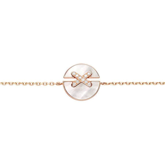 [Elitejewels]JEUX DE BRACELET MOP PINK GOLD DIAMONDS