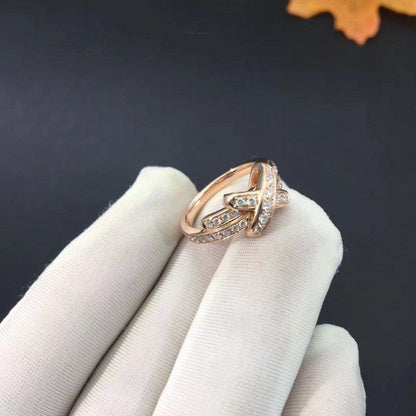 [Everoly JW]JEUX DE RING PINK GOLD DIAMOND