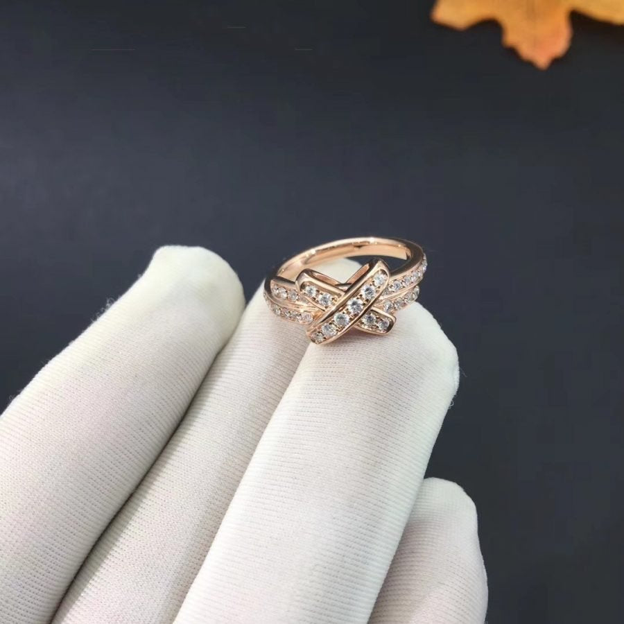 [Everoly JW]JEUX DE RING PINK GOLD DIAMOND
