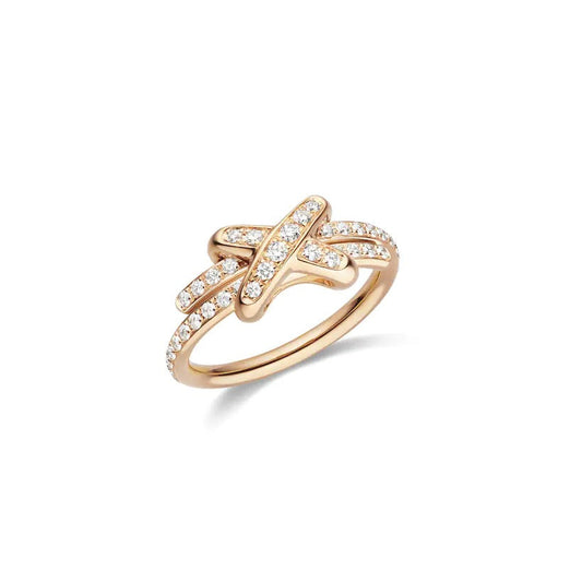 [Elitejewels]JEUX DE RING PINK GOLD DIAMOND