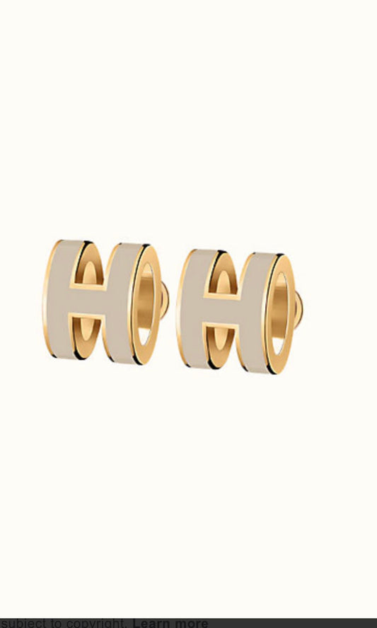 [Everoly JW] MINI POP H GOLD OHRRINGE GRAU