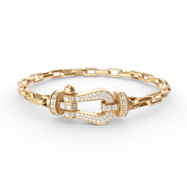 [Everoly JW]FORCE großes Hufeisenverschluss-Metallarmband