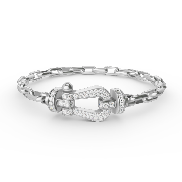 [Everoly JW]FORCE großes Hufeisenverschluss-Metallarmband