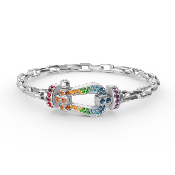[Everoly JW]FORCE großes Hufeisenverschluss-Metallarmband