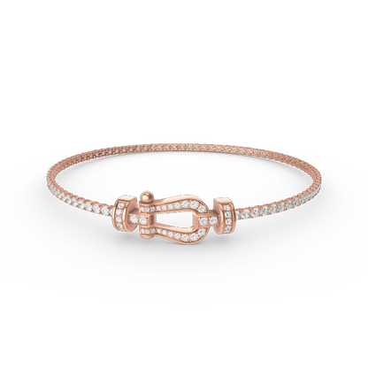 [Everoly JW]FORCE HORSESHOE DIAMOND TENNISARMBAND