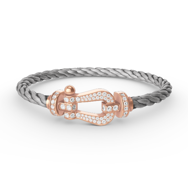 [Everoly JW]FORCE LARGE HORSESHOE FULL DIAMOND BRACELET ROSE GOLD