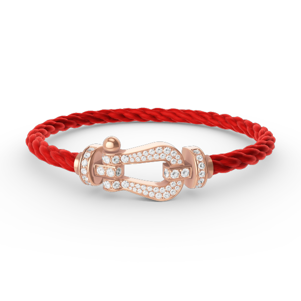 [Everoly JW]FORCE LARGE HORSESHOE FULL DIAMOND BRACELET ROSE GOLD