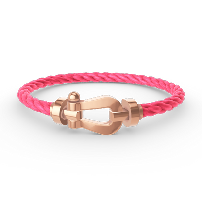 [Elitejewels]FORCE LARGE HORSESHOE NO DIAMOND BRACELET ROSE GOLD