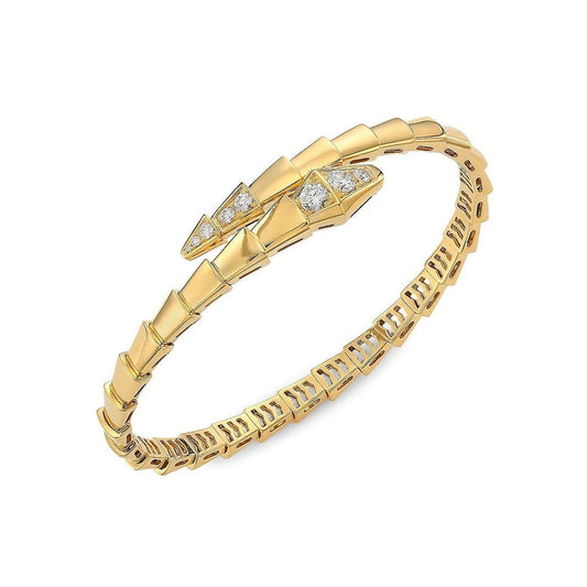 [Elitejewels]SERPENTI BRACELET DIAMONDS PINK GOLD