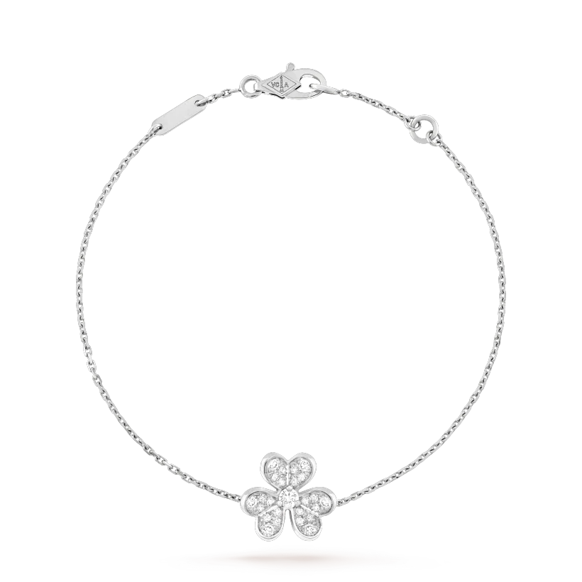 [Everoly JW]FRIVOLE SILBERNES BLUMEN-DIAMANTARMBAND 