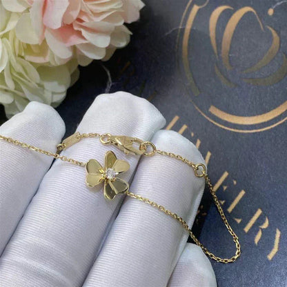 [Everoly JW]FRIVOLE GOLD BLUME ROSA MALACHIT ARMBAND