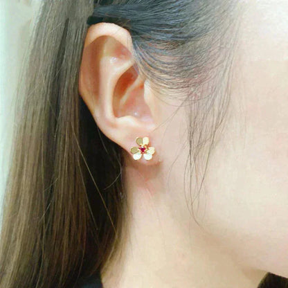 [Elitejewels]FRIVOLE  FLOWER PINK EARRINGS