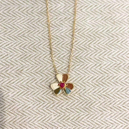 [Elitejewels]FRIVOLE GOLD FLOWER NECKLACE