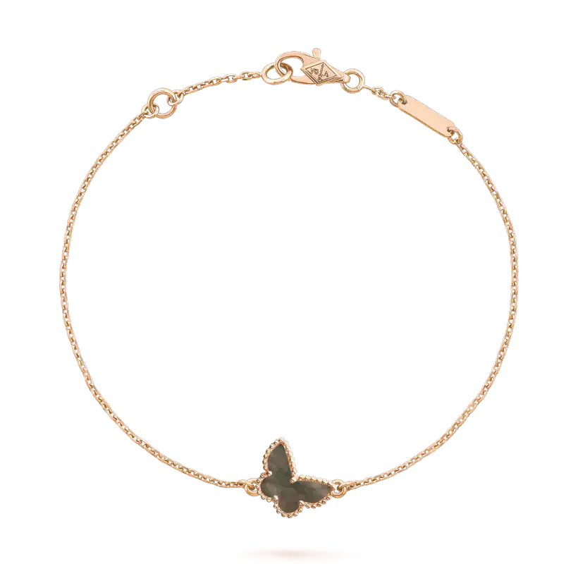 [Everoly JW] Armband mit Schmetterlings-Grau-Perlmutterfalter