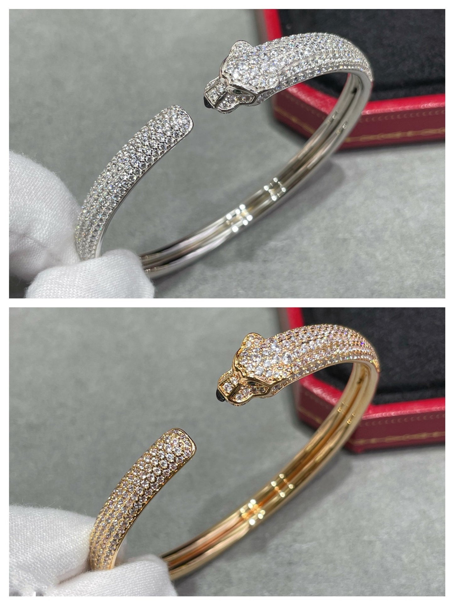 [Everoly JW] PANTHERE VOLLMUNDIGES OFFENES ARMBAND