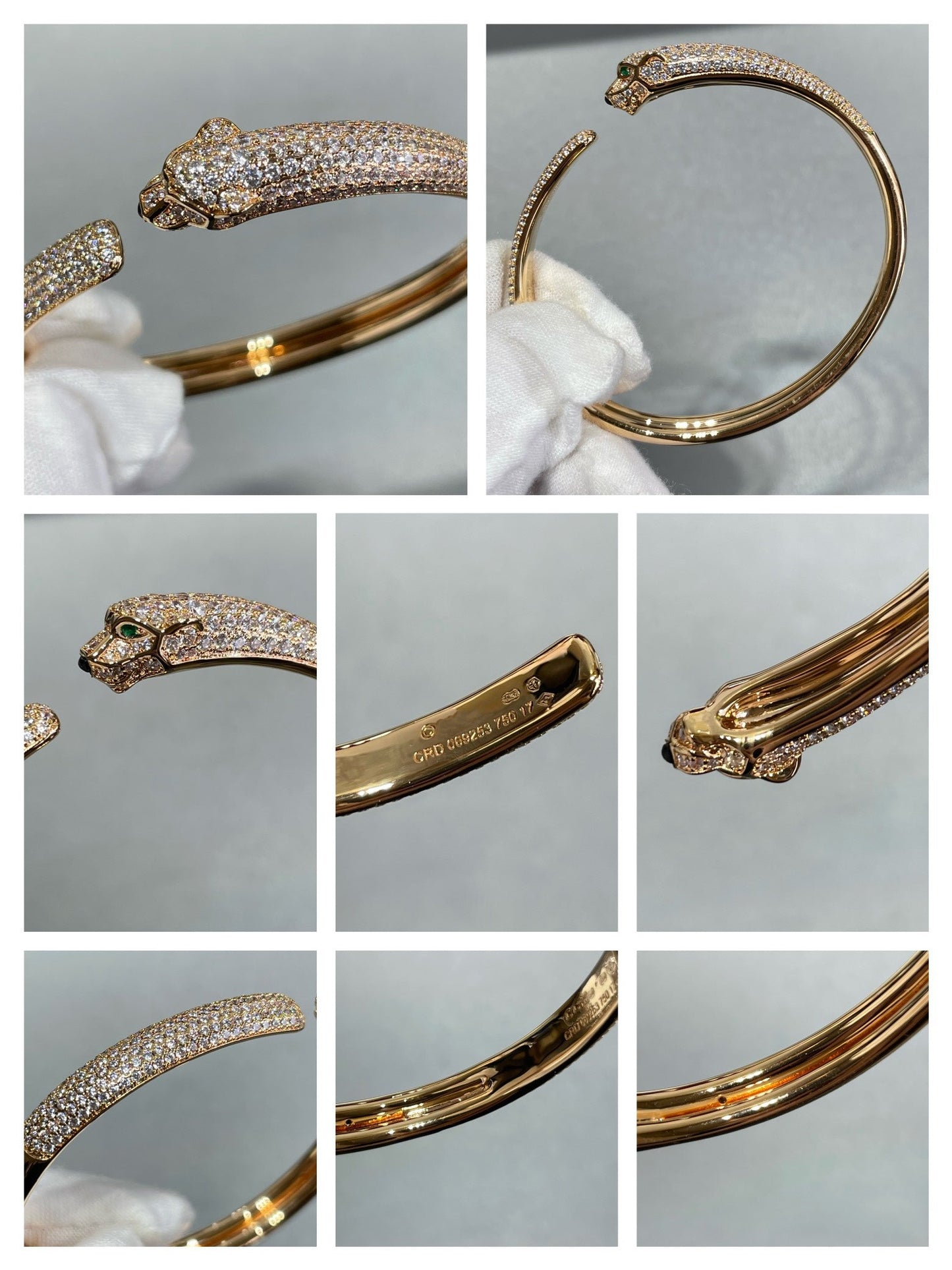 [Everoly JW] PANTHERE VOLLMUNDIGES OFFENES ARMBAND