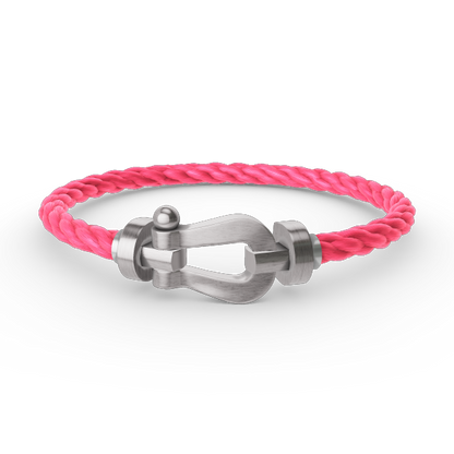 [Everoly JW]FORCE LARGE HORSESHOE NO DIAMOND BRACELET SILVER