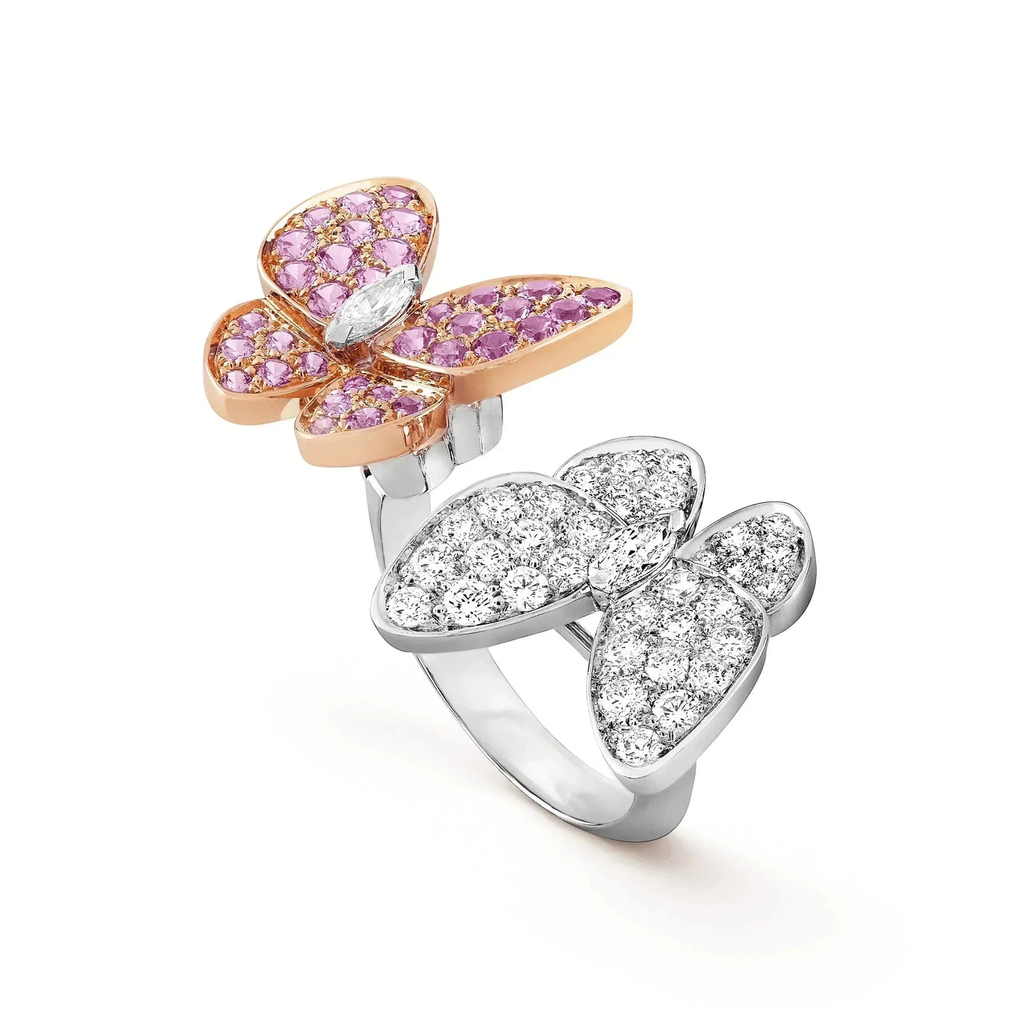 [Elitejewels]TWIN BUTTERFLY DIAMOND RING